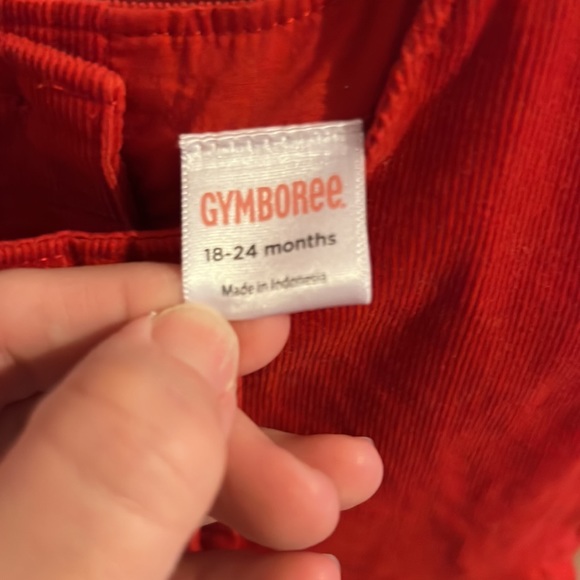 Red corduroy dress size 18-24M - Picture 2 of 2